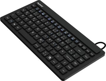 KeySonic KSK-3230 IN - Mini - Kabelgebunden - USB - Schwarz - TL: US, QWERTY von LumaTech