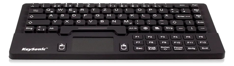 KeySonic RaidSonic KeySonic KSK 5031IN - Tastatur - mit Touchpad - TL: Deutsch, QWERTZ, Ansicht 2