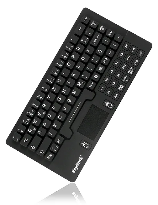 KeySonic RaidSonic KeySonic KSK 5031IN - Tastatur - mit Touchpad - TL: Deutsch, QWERTZ, Ansicht 3