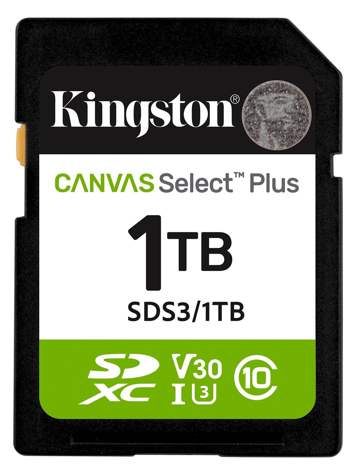 Kingston Canvas Select Plus - Flash-Speicherkarte - grün, schwarz, weiß 1 TB
