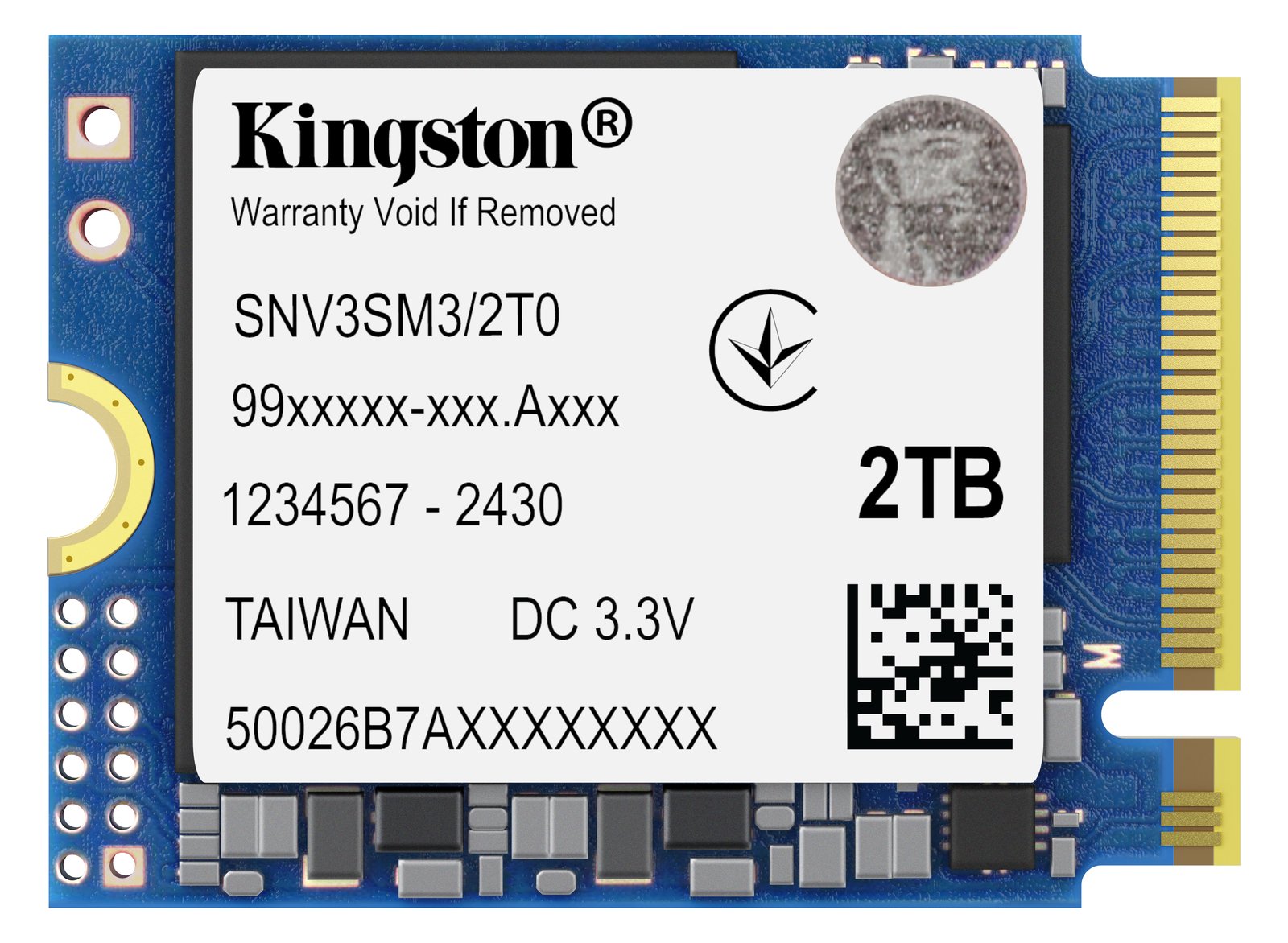 Kingston NV3 - SSD - 2 TB - intern - M.2 2230 - PCIe 4.0 x4 (NVMe)