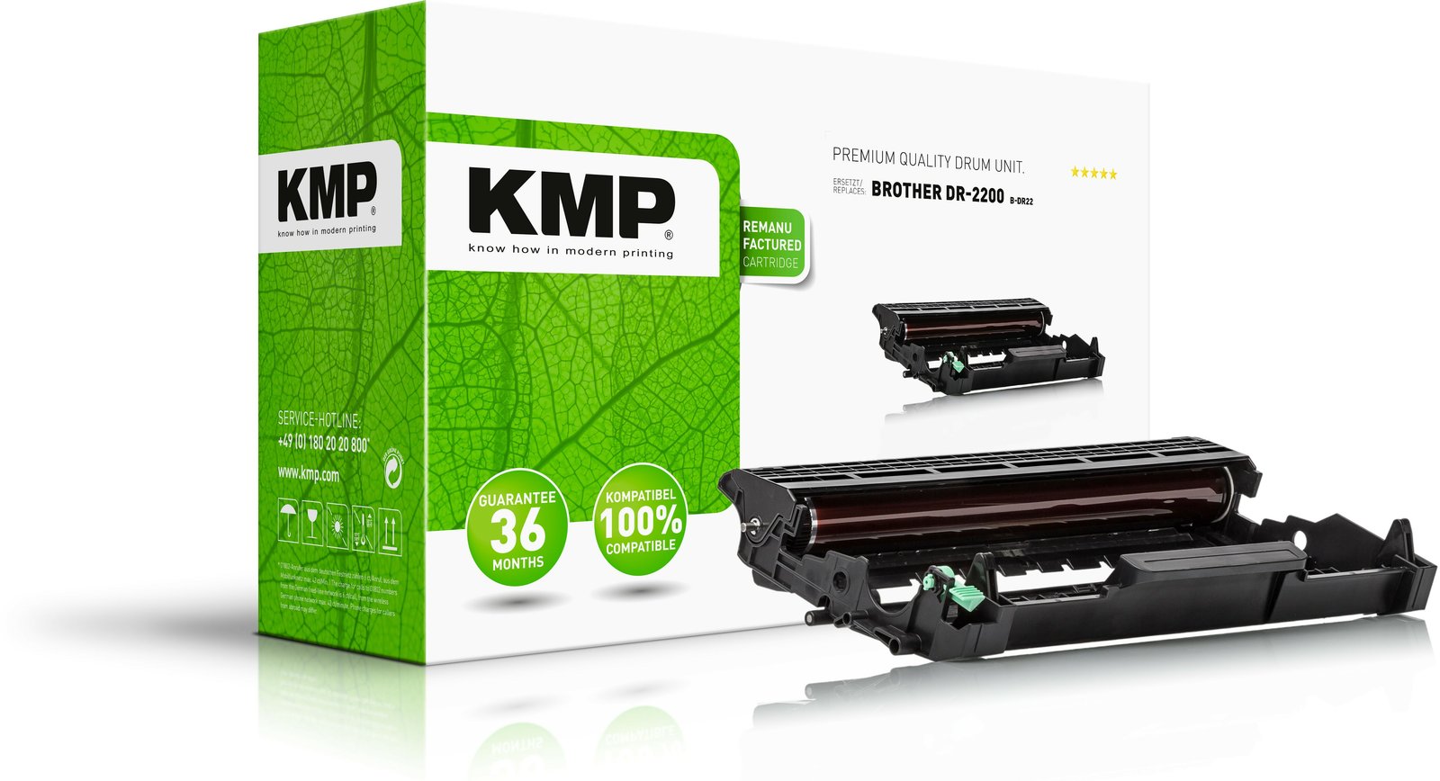 KMP B-DR22 - Kompatibel - Trommeleinheit (Alternative zu: Brother DR2000)