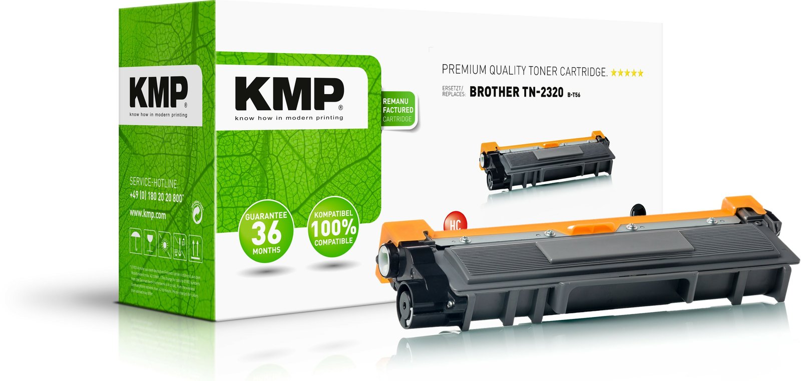 KMP B-T56 - Mit hoher Kapazität - Schwarz - kompatibel - Tonerpatrone (Alternative zu: Brother TN2320)