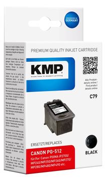 KMP C79 - 15 ml - Schwarz - kompatibel - Tintenbehälter von LumaTech