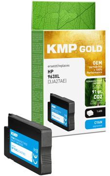 KMP Gold Patrone HP 963XL 3JA27AE cyan 2000 S. remanufactured - Wiederaufbereitet - Kompatibel von LumaTech
