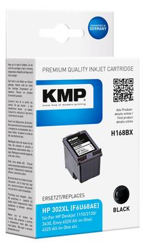 KMP H168BX - 15 ml - Schwarz - kompatibel - Tintenpatrone (Alternative zu: HP 302XL, HP F6U68AE) von LumaTech