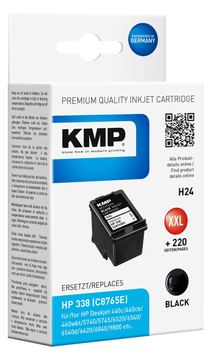 KMP H24 - 18 ml - Größe XXL - Schwarz - kompatibel - Tintenpatrone (Alternative zu: HP 338, HP C8765EE) von LumaTech
