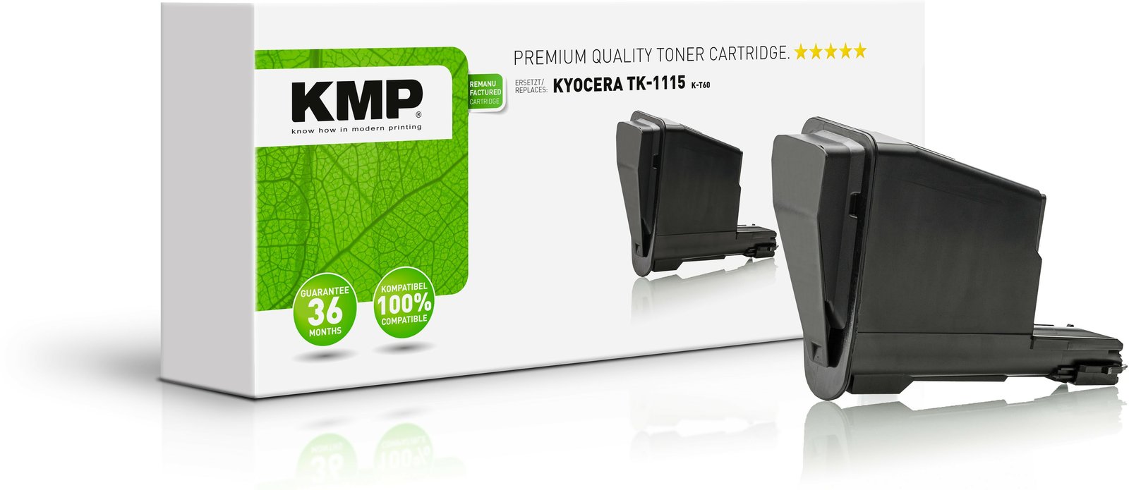 KMP K-T60 - Schwarz - kompatibel - Tonerpatrone (Alternative zu: Kyocera TK-1115)
