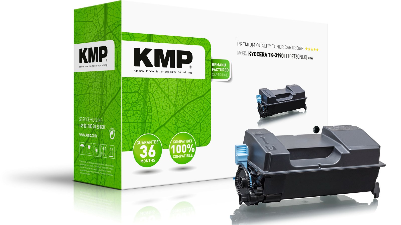 KMP K-T82 - 775 g - Schwarz - kompatibel - Tonerpatrone (Alternative zu: Kyocera 1T02T60NL0)