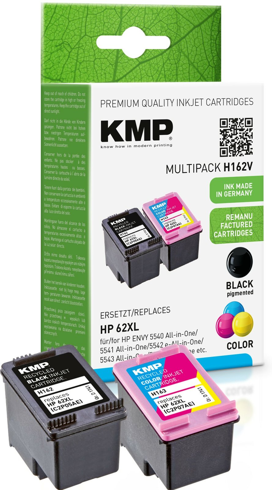KMP MULTIPACK H162V - 2er-Pack - Schwarz, Farbe (Cyan, Magenta, Gelb)