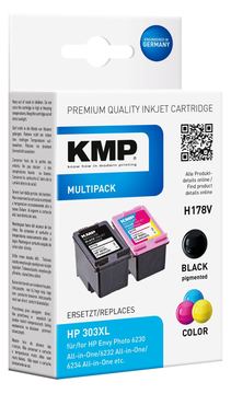 KMP MULTIPACK H178V - 2er-Pack - Schwarz, Farbe (Cyan, Magenta, Gelb) von LumaTech