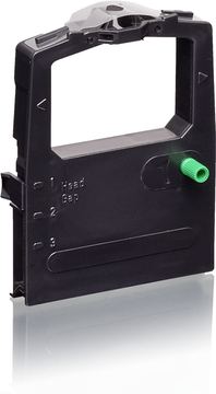 KMP Schwarz - 8 mm x 1.8 m - Farbband - für OKI Microline 182 von LumaTech