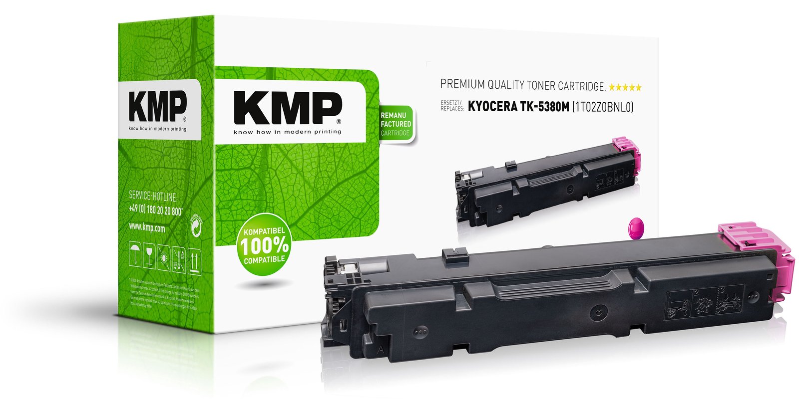 KMP Toner Kyocera TK-5380M PA4000/MA4000 Serie magenta remanufactured - Wiederaufbereitet - Tonereinheit