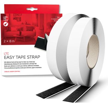 Label-the-cable LTC Klettrolle Easy Tape Strap Bündeln&Ordnen schw von LumaTech