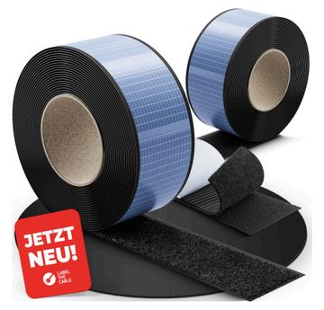 Label-the-cable LTC Klettrolle Tough Tape Strap Bündeln&Ordnen schw von LumaTech