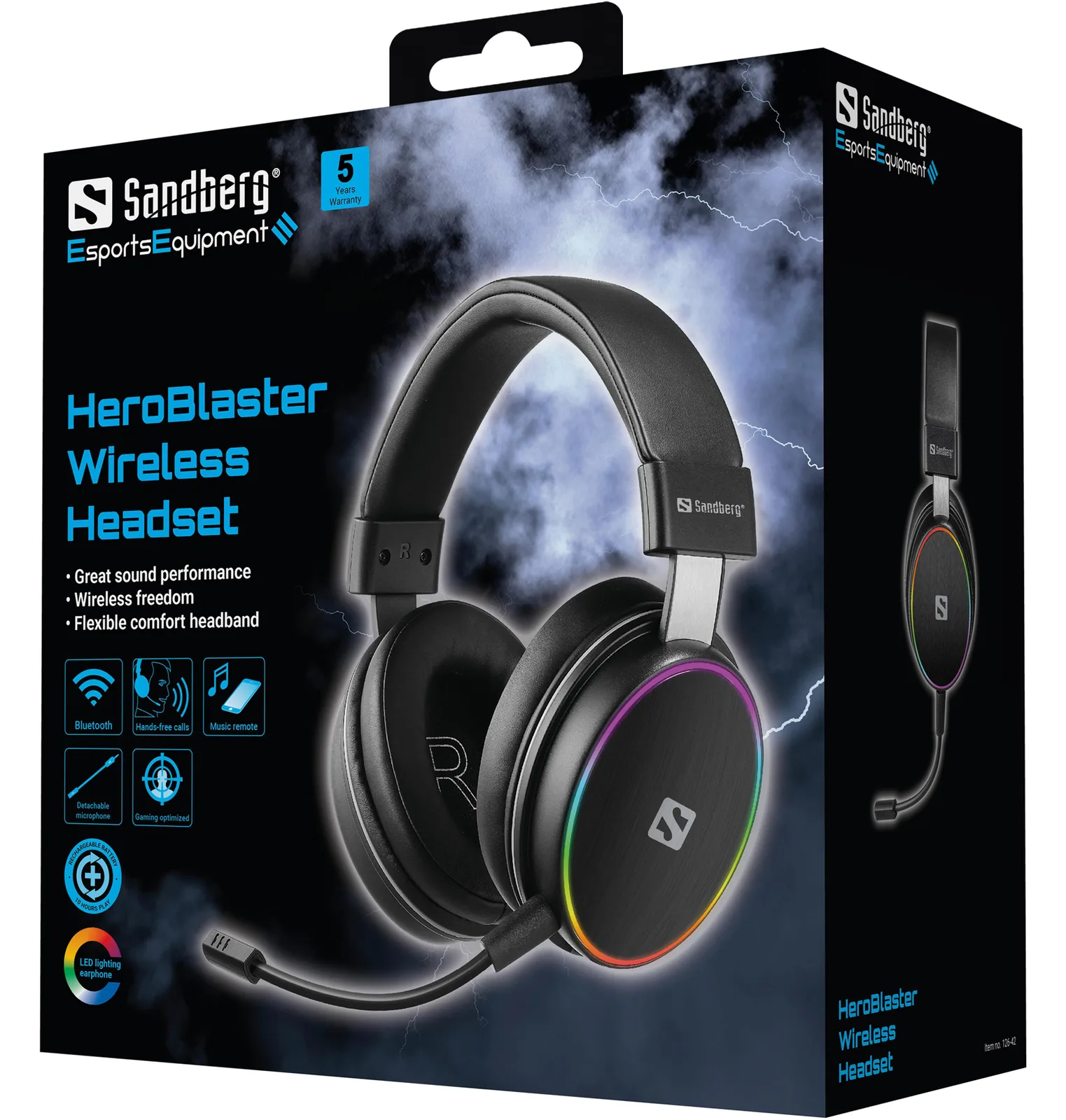 SANDBERG HeroBlaster Wireless Headset, Ansicht 2