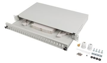 Lanberg 19 Fiber Patchpanel 24xSC DUPLEX/24xLC QUAD gr - Glasfaser (LWL) - Duplex von LumaTech