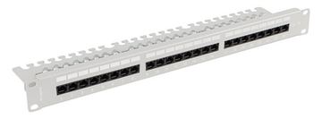 Lanberg 19 Patchpanel CAT.5E UTP+ Kabelorg. gr - 24-Port - Rack-Modul von LumaTech