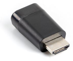 Lanberg AD-0016-BK - VGA - HDMI - Schwarz von LumaTech