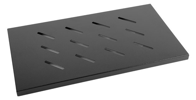 Lanberg AK-1002-B - Regalboden - Schwarz - 120 kg - 1U - 48,3 cm (19 Zoll) - 465 mm