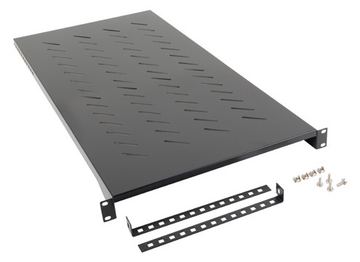 Lanberg AK-1013-B - Regalboden - Schwarz - Metall - 25 kg - 48,3 cm (19 Zoll) - 482,6 mm von LumaTech