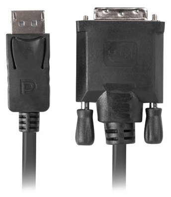 Lanberg CA-DPDV-10CU-0018-BK - 1,8 m - DisplayPort - DVI-D - Männlich - Männlich - 1920 x 1080 Pixel von LumaTech