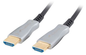 Lanberg CA-HDMI-20FB-0500-BK - 50 m - HDMI Typ A (Standard) - HDMI Typ A (Standard) - 3D - 18 Gbit/s - Schwarz - Silber von LumaTech
