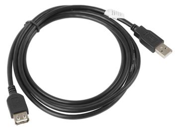 Lanberg CA-USBE-10CC-0018-BK - 1,8 m - USB A - USB A - USB 2.0 - 0,48 Gbit/s - Schwarz von LumaTech