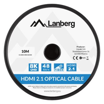 Lanberg HDMI-Kabel m/m V2.1 8K optisch AOC schwarz - Kabel - Digital/Display/Video von LumaTech