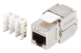 Lanberg KSF7-2000 - Flach - Edelstahl - RJ-45 - LSA - Weiblich - Weiblich