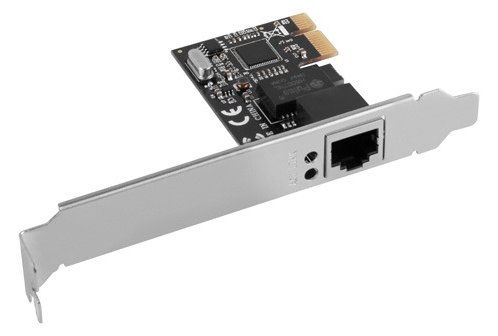 Lanberg PCE-1GB-201 - Eingebaut - Verkabelt - PCI Express - Ethernet - 1000 Mbit/s - Schwarz