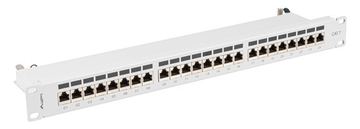 Lanberg PPS7-1024-S - Cat7 - F/UTP (FTP) - Grau - ABS - Metall - Rackeinbau - 1U von LumaTech