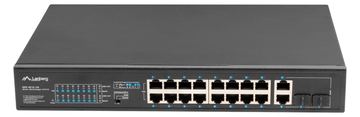 Lanberg RSFE-16P-2C-150 - Unmanaged - Gigabit Ethernet (10/100/1000) - Power over Ethernet (PoE) - Rack-Einbau - 1U von LumaTech