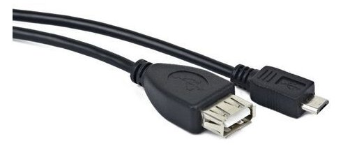 Lanberg USB Micro M ->USB-A F 2.0 Kabel OTG sw OEM - - Digital/Daten - Kabel - Digital/Daten