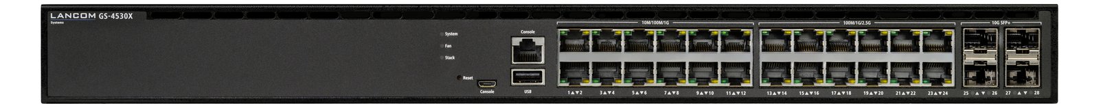 Lancom GS-4530X - Switch - managed - 12 x 10/100/1000 + 12 x 100/1000/2.5G + 4 x 1 Gigabit / 10 Gigabit SFP+ +