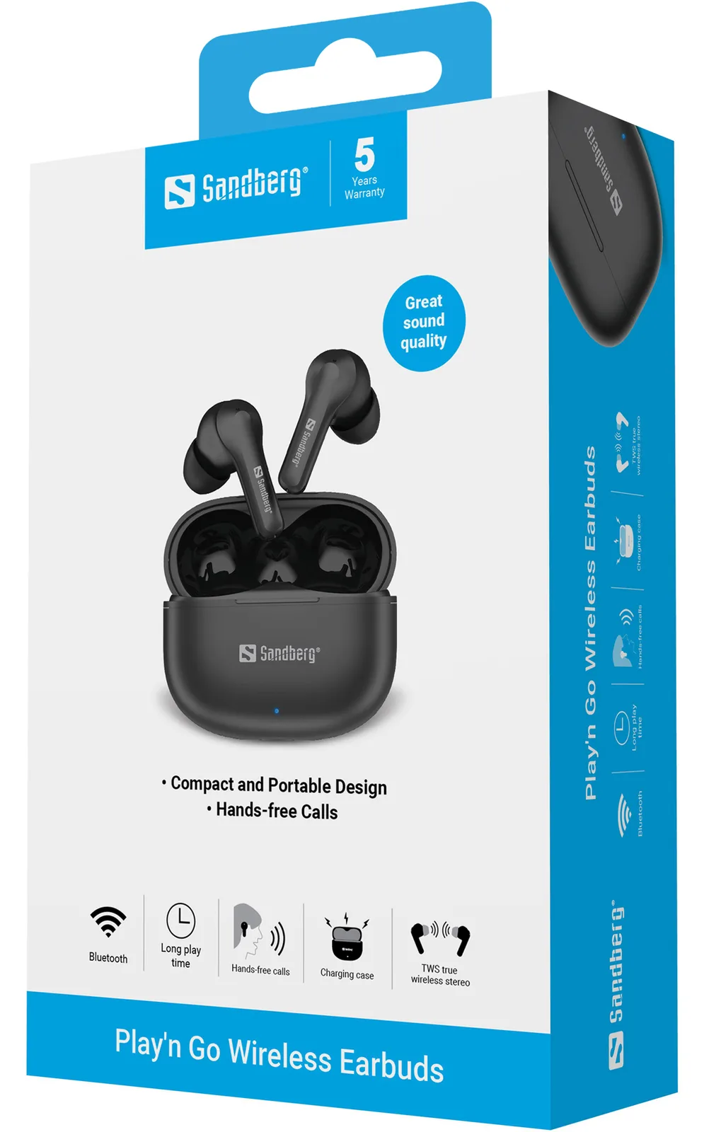 SANDBERG Play'n Go - True Wireless-Kopfhörer mit Mikrofon, Ansicht 2