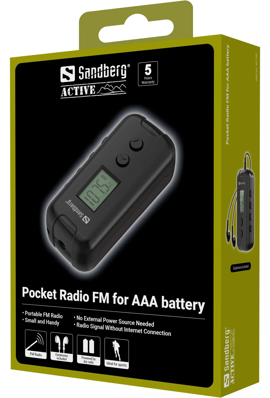 SANDBERG Pocket Radio FM for AAA battery - Radio, Ansicht 2