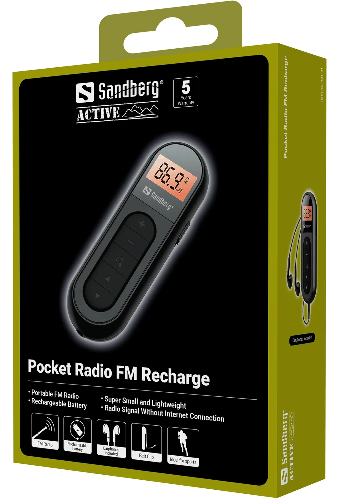 SANDBERG Pocket Radio FM Recharge - Radio, Ansicht 2