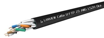 Lanview Cat6a U-FTP 4x2xAWG23 LSZH black Dca - CAT 6a - 305 m von LumaTech