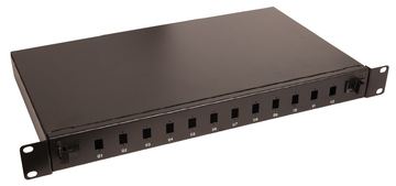Lanview LVO231553 - SC/LC - LC - Schwarz - Stahl - Rackeinbau - 1U von LumaTech