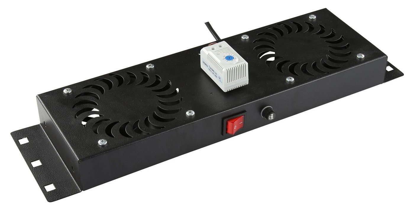 Lanview RAF115BL-UK - Schwarz - 2 Lüfter - 1U - 487 mm - 1330 mm - 45 mm