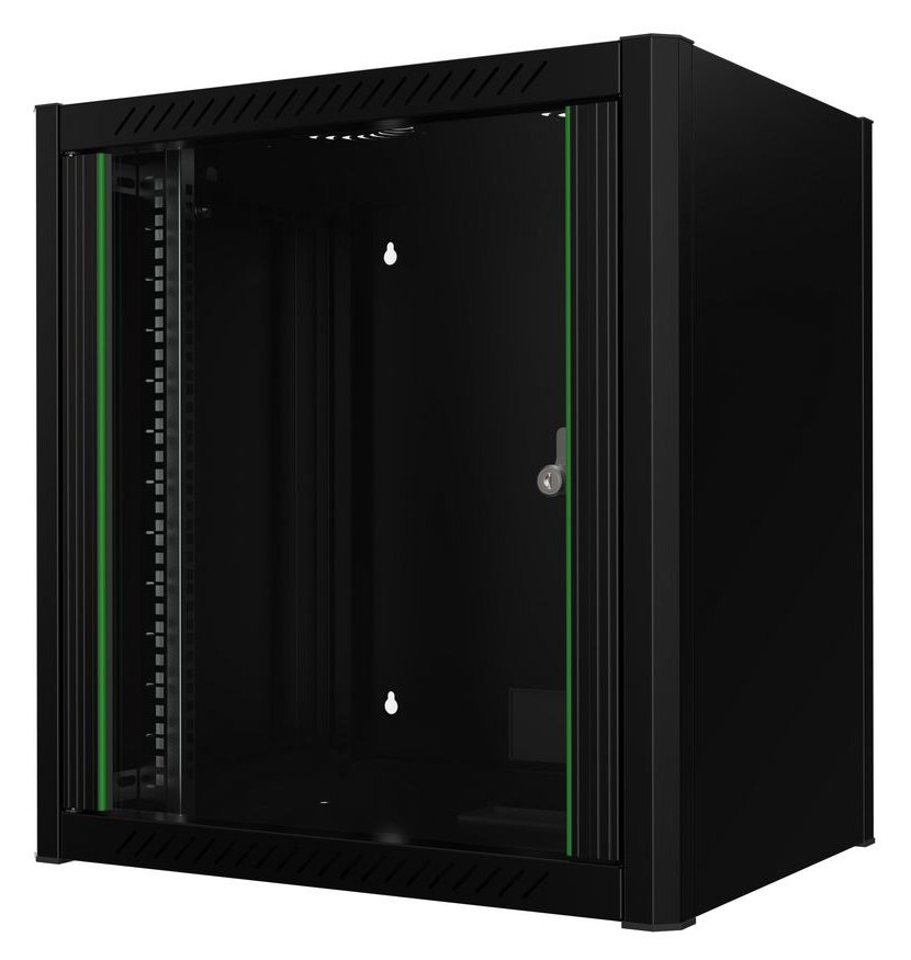 Lanview RWM12U45BL - Wandmontiertes Regal - 12U - 24 kg - Schwarz