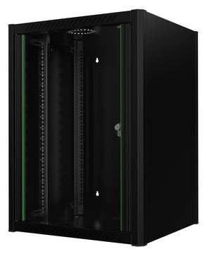 Lanview RWM16U56BL - Wandmontiertes Regal - 16U - 32 kg - Schwarz von LumaTech