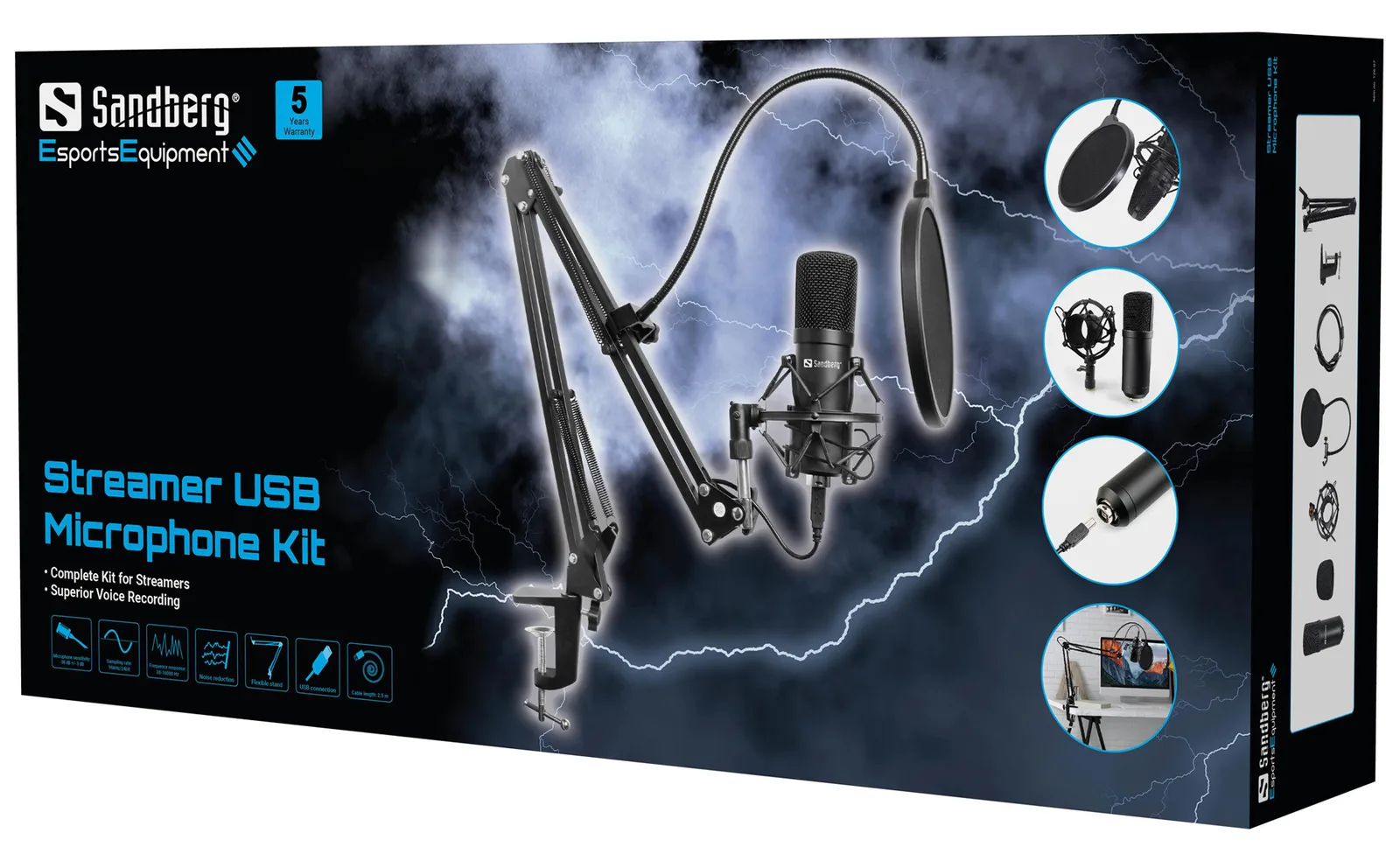 SANDBERG Streamer USB Microphone Kit, Ansicht 2