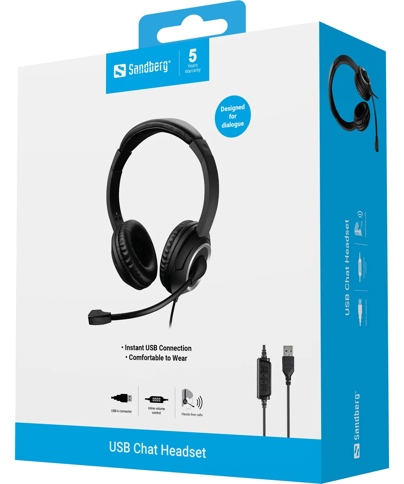 SANDBERG USB Chat Headset - On-Ear, Ansicht 2