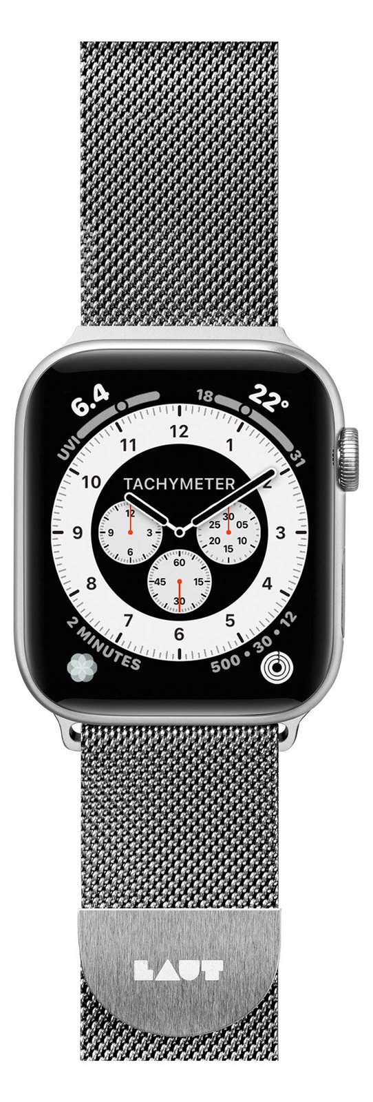 Laut International LAUT Steel Loop - Band - Smartwatch - Silber - Apple - Apple Watch 42/44/45 mm - Edelstahl