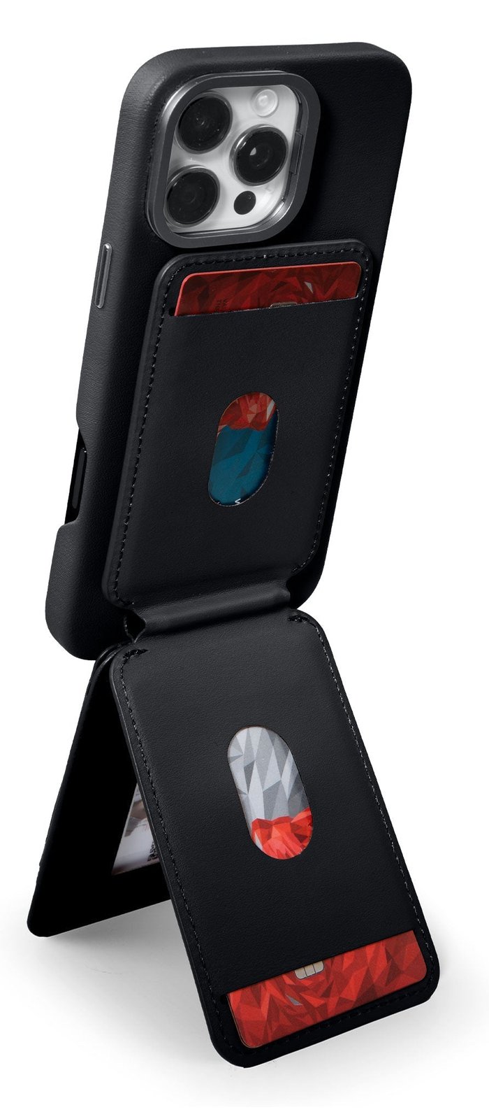 Laut International MAGADD Card Wallet Black MagSafe with stand function