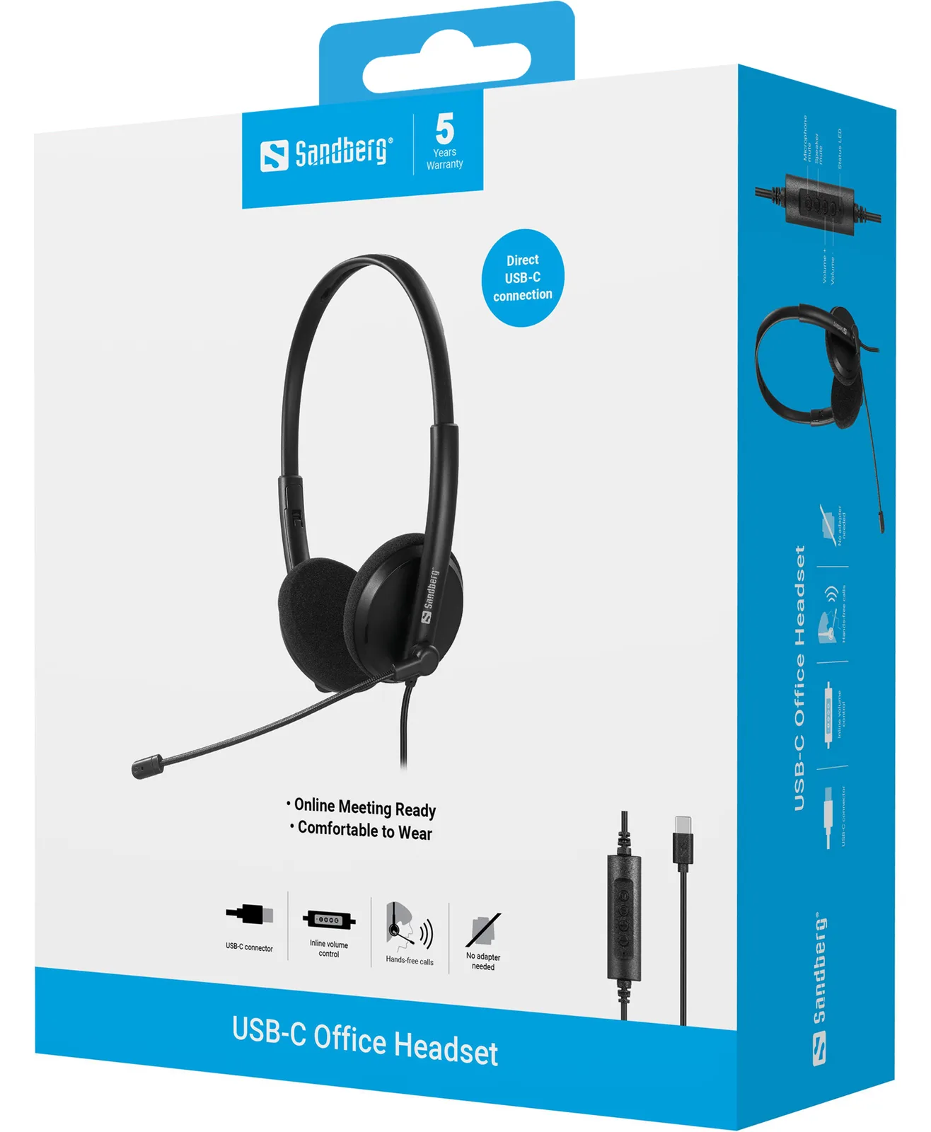 SANDBERG USB-C Office Headset, Ansicht 2