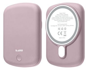 Laut International POWER CHARGE HANDY Pink Powerbank comp.e with MagSafe von LumaTech