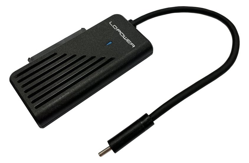 LC-Power Adapter USB-C f.1xNVMe-M.2 SSD&1x2.5''/3.5''/HDD - Adapter - Digital/Daten